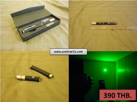 ขายปากกาเลเซอร์เขียวแรงสูง Green laser ส่องดาวได้ ไกล 3 กิโลเมตร ราคา 390 บาท