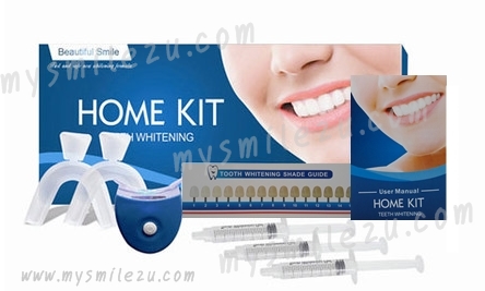 ชุดฟอกฟันขาว beautiful smile home kit  พร้อมเครื่องฉายแสง 60 นาทีฟันขาวขึ้นสะดวก ปลอดภัยใช้เจลฟอกสีฟันแบบเดียวกับที่ทันตแพทย์ใช้