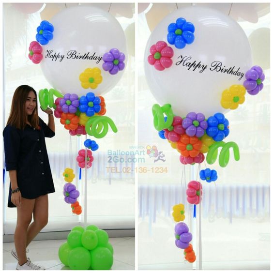 Balloon Birthday Party Surprise  Balloon with Helium gas  Balloon Decoration