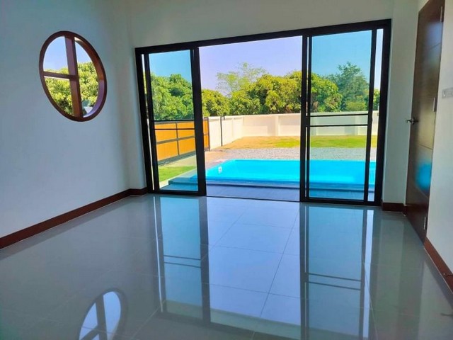 พูลวิลล่าสร้างใหม่ชั้นเดียว ทำเลดี ขุนคงหลวง หางดง