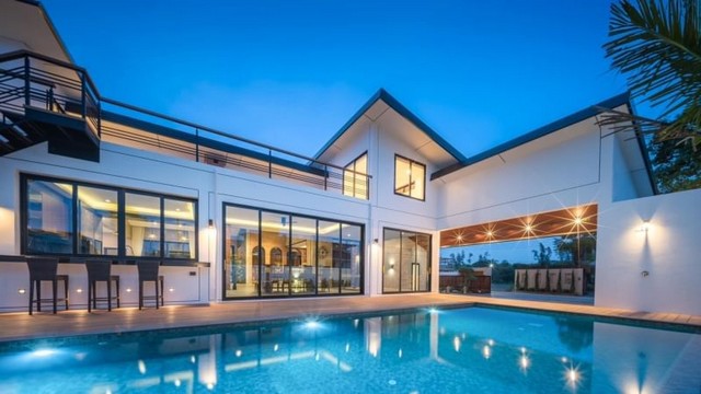 พูลวิลล่าสร้างใหม่ชั้นเดียว มาสเตอร์พีช เกรดพรีเมี่ยม ป่าแดด