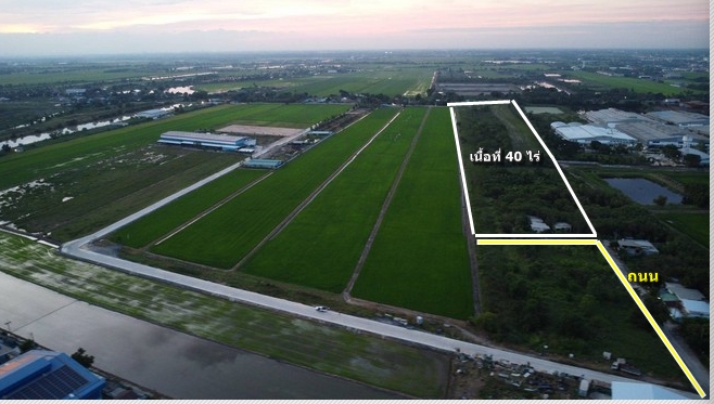 ขายที่ดินถมแล้ว 40 ไร่ อ.เมือง ฉะเชิงเทรา เขต EEC ผังที่ดินม่วงจุดสีขาว เหมาะสร้างโรงงานทุกประเภท