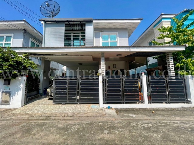 บ้านแฝด รัชชา 5 บางใหญ่ พร้อมเฟอร์นิเจอร์บิ้วอิน ต่อเติมหลังคาหน้าบ้าน หลังบ้าน