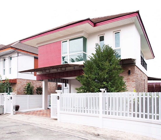 P257 ขายบ้านเดี่ยว 2 ชั้น หมู่บ้านระเบียงสวน 5 ถนนราษฎร์พัฒนา Baan Rabeang Suan 5 RatPattana Road ซอยมิสทีน