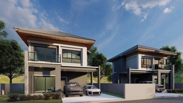 บ้านสร้างใหม่ 2 ชั้น ทำเลดี ใกล้กาดวรุณ โซนป่าแดด