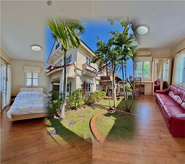 แยกหนองจ๊อม บ้านเดี่ยว 2ชั้น  ม.แม่โจ้ 3.5กม. ตลาดแม่โจ้ 1.2กม. 3นอน 58ตร.วา.240ตร.ม. 4แอร์ จัดเต็มเฟอร์ สวนล้านนา ร.9 5.9 กม.