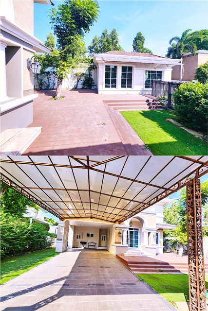 คฤหาสน์หรู 2 ชั้น MRT รถไฟฟ้าสีชมพู ลาดปลาเค้า 100ม. บิ๊กซีรามอินทรา 100 ม. บ้านลดาวัลย์ รามอินทรา 4นอน พร้อมเฟอร์บิ้วอิน 114 ตร.วา