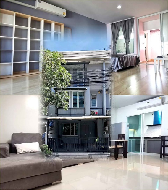 จัดเต็มเฟอร์ เครื่องใช้ไฟฟ้า180 ตร.ม.โลตัส ลาดปลาเค้า 52 300 ม.ทาวน์เฮาส์ 3 ชั้น 3 นอน 4 น้ำ 16 ตร.วา.3แอร์ ให้เช่า บิ๊กซี รามอินทรา 