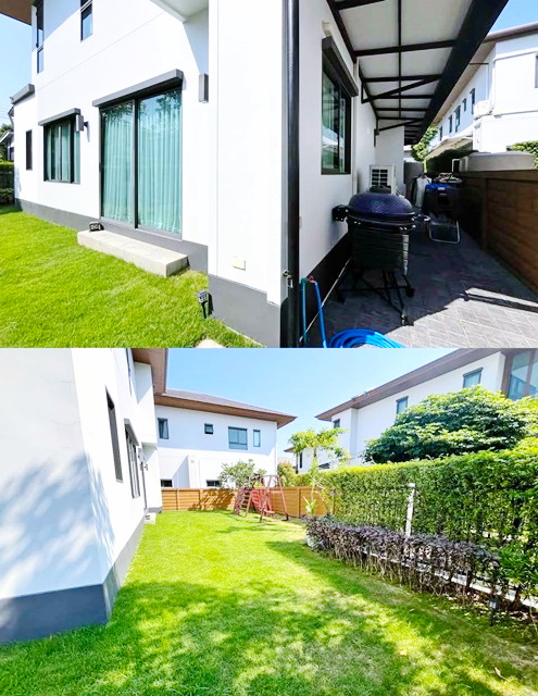 จัดเต็มเฟอร์ รร.นานาชาติแพนเอเชีย 3.0 กม. 2 ชั้นชาร์เตอร์  คฤหาสน์แสนสิริ 5 นอน 6 น้ำ  เครื่องใช้ไฟฟ้า 75 ตร.วา.. MRT ศรีนครินทร์ 38 2.5 กม.