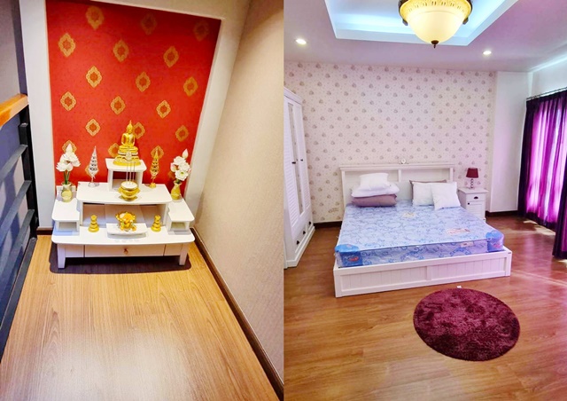 สุวรรณภูมิ ตลาดหัวตะเข้ 800 ม.ให้เช่าโฮมออฟฟิศ 3ชั้น 22ตร.วา.190ตร.ม. เฟอร์ครบ 3นอน 4แอร์ รร.สาธิตนานาชาติ สจล. 2.5 กม. APL ลาดกระบัง