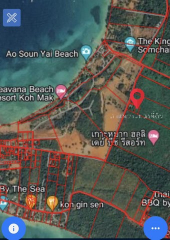 ขายที่ดิน 3 ไร่ เกาะหมาก าคาถูก เจ้าของขายเอง จังหวัดตราด ที่ตั้ง : ตำบลเกาะหมาก อำเภอเกาะกูด จังหวัดตราด 23000ขนาดที่ดิน : 3 ไร่รายละเอียดขายที่ดิน เกาะหมาก จังหวัดตราด ราคาถูก เจ้าของขายเองทางเข้าถนนสาธารณะ ติดถนนสองมุมหน้ากว้าง 96 เมตร ลึก 48 เมตรพร้อมบ้านในที่ดินค่าโอนและภาษีคนละครึ่งราคาเดิมไร่ละ 6 ล้านบาท ขายจำนวน 3 ไร่ = 18 ล้านลดเหลือ 12 ล้านสถานที่ใกล้เคียง :- 