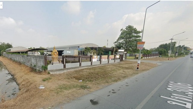 ขายที่ดินติดถนน 7 ไร่เศษ พร้อมสำนักงานและโกดัง ลำลูกกา ปทุมธานี 