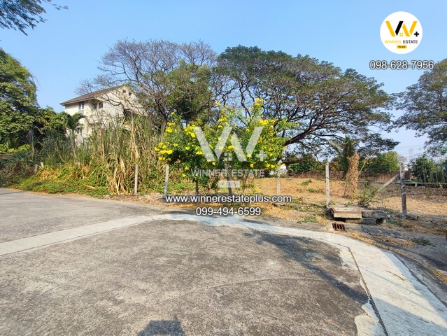 ขายที่ดินกรุงเทพกรีฑา หมู่บ้านนักกีฬา ติดถนนติดคลอง หน้ากว้าง พร้อมต้นไม้ใหญ่ทรงสวย