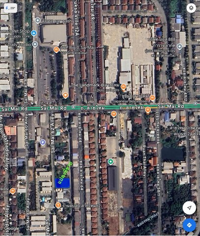 ขายที่ดินแปลงสวย ซอยสายไหม 62 เขตสายไหม กรุงเทพฯ เนื้อที่ 200 ตารางวา