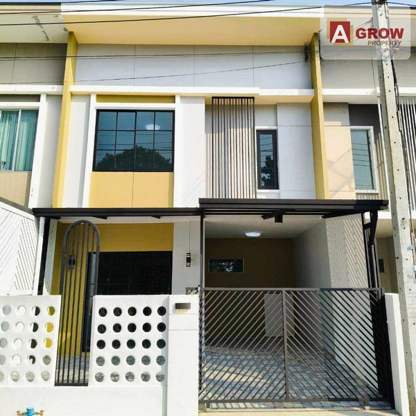 หมู่บ้านพฤกษา ถนนสุเหร่าคลองหนึ่ง หน้าบ้านติดสวนสาธารณะ ตกแต่งใหม่พร้อมอยู่