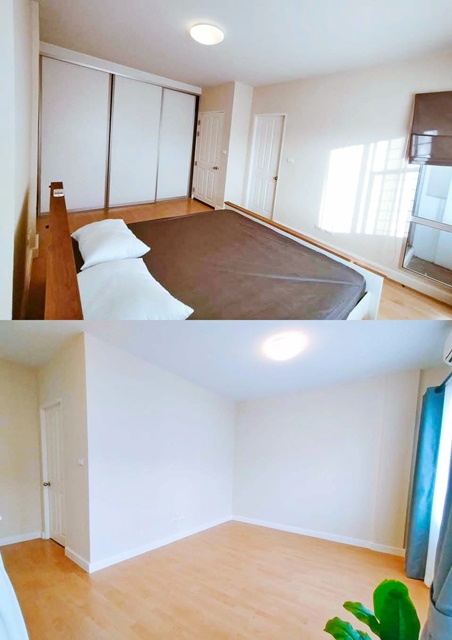 ติดถนนเมน ถนนกว้าง 23ตร.วา.MRT ศรีกรีฑา1.5กม. ทาวน์เฮาส์ 3 ชั้น  280ตร.ม.3นอน 3น้ำ เฟอร์ครบ 5แอร์