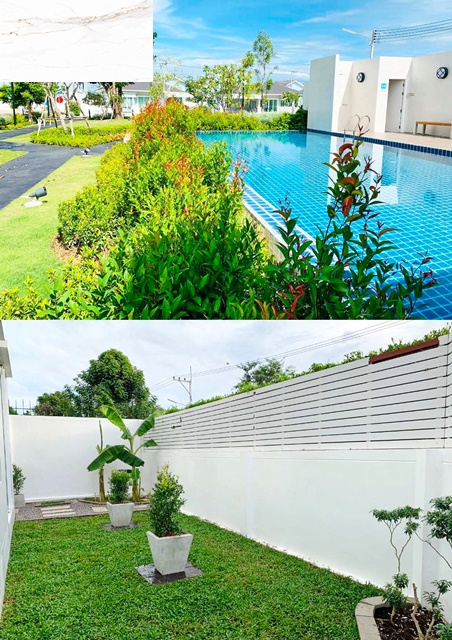 บ้านเดี่ยว 2 ชั้น รร.นานาชาติหัวหิน 7.0 กม.พร้อมเฟอร์ ตลาดหนองขอน  หลังมุม 3นอน 3น้ำ 54ตร.วา. 254ตร.ม.  PTT Station ปตท.หินเหล็กไฟ 450ม.