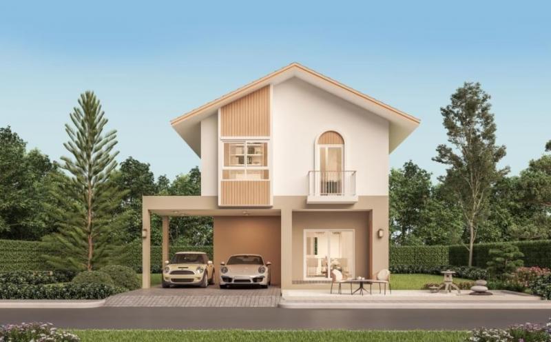 ราคาเริ่มต้นที่ 3.2 ลบ. ที่ดินเริ่มต้น 50 ตรว. #โซนสันกำแพง บ้านเดี่ยว 2 ชั้น #สไตล์มินิมอล ให้ความรู้สึกอบอุ่น เหมาะสำหรับทุก life style