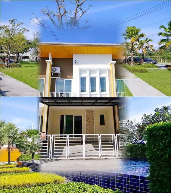 ARL สุวรรณภูมิ 2.5กม. เดอะ พาซิโอ มอลล์ 3.6 กม. 4นอน  รพ.จุฬารัตน์9 แอร์พอร์ต 1.4 กม.ให้เช่าทาวน์เฮาส์ 2ชั้น 3น้ำ 22ตร.วา.กิ่งแก้ว 27-33