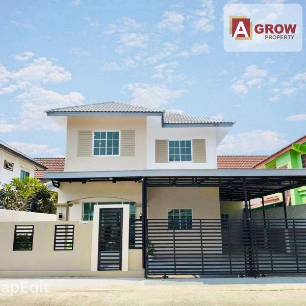 หมู่บ้านเคซีการ์เด้นโฮม 12 ซอยนิมิตใหม่ 40 หน้าบ้านไม่ติดใคร ตกแต่งพร้อมเข้าอยู่