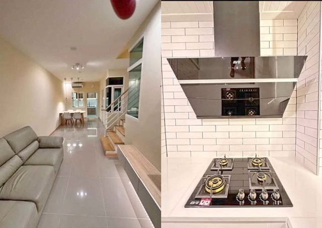 ทาวน์เฮาส์ 2 ชั้น จัดเต็มเฟอร์ บ้านตกแต่งใหม่ 18 ตร.วา. BTSสำโรง 1.1กม.3นอน 2น้ำ รร.นานาชาตินิรันต์รัตน์ 2.9 กม. อิมพีเรียลเวิลด์ สำโรง