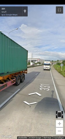 ขายด่วน ที่ดินบ่อวิน 85 ไร่ ติดถนน 331 ผังที่ดินสีม่วงลาย  ที่ดินอยู่ในเขตพื้นที่อุตสาหกรรม