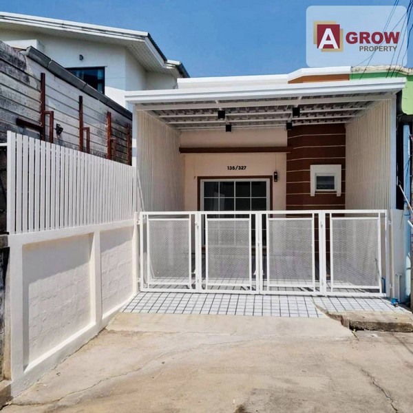 หมู่บ้านพิมลราช1 ถนนบ้านกล้วยไทรน้อย หลังมุม ตกแต่งพร้อมอยู่