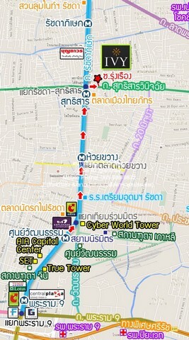 CONDOMINIUM ไอวี่ รัชดา 67 ตาราง.เมตร 2 BEDROOM 1 BATHROOM ใกล้ MRT สุทธิสาร ทำเลดีๆ เป็นคอนโดที่มีทำเลสวยสามารถมองเห็นวิว มีพื้นที่ส่วนกลาง และสิ่งอำนวยความสะดวกครบครัน ทั้งสระว่ายน้ำ ห้องออกกำลังกาย สวนพักผ่อนขนาดใหญ่ ใกล้ทางด่วน และใกล้รถไฟฟ้า