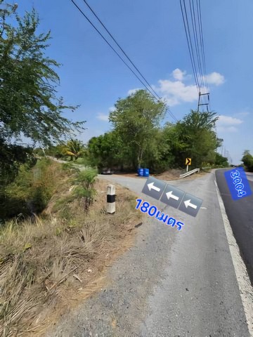 ขาย ที่ดินสวยราคาถูก เนื้อที่ดิน 5 ไร่ ติดถนนสาธารณะ ห่างจากทางหลวงชนบท นครปฐม 3004 เพียง 180 เมตร บางเลน นครปฐม