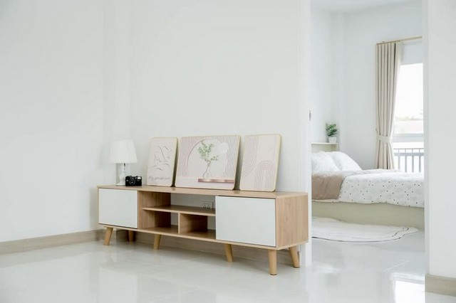 บ้านสร้างใหม่ สไตล์มินิมอล นอร์ดิก เส้นคันคลอง หางดง