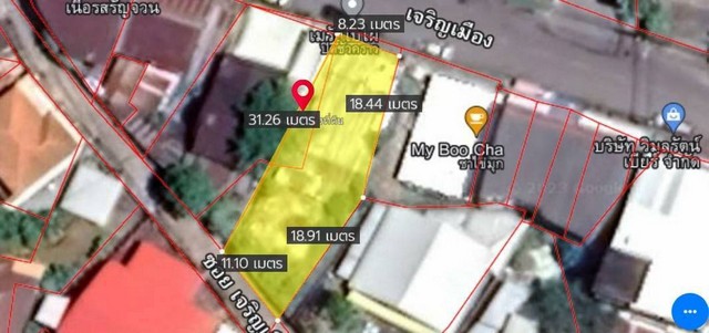 ขายที่ดินสวย 97 ตรว. ตรงข้ามปั๊ม ปตท.  ติดถนนเจริญเมือง   ในเมืองสกลนคร   ZE802