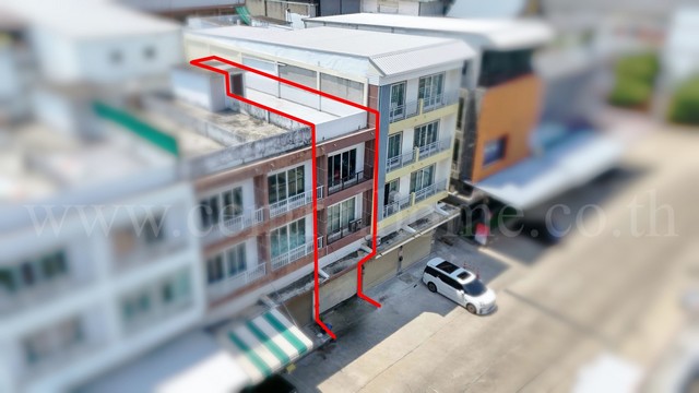 อาคารพาณิชย์ 3.5 ชั้น โครงการ มั่งมีแสนสุข - กัลปพฤกษ์ ราคาถูก