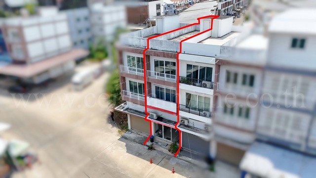 อาคารพาณิชย์ 3.5 ชั้น โครงการ มั่งมีแสนสุข - กัลปพฤกษ์ ราคาถูก