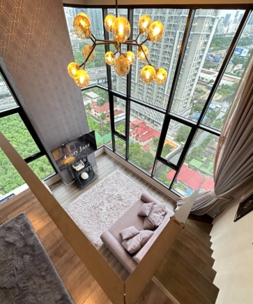 ให้เช่า คอนโดไนท์บริดจ์ สเปซ พระราม 9 Duo Space 2 ห้องนอน 1 ห้องน้ำ