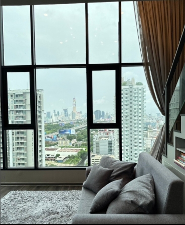 ให้เช่า คอนโดไนท์บริดจ์ สเปซ พระราม 9 Duo Space 2 ห้องนอน 1 ห้องน้ำ