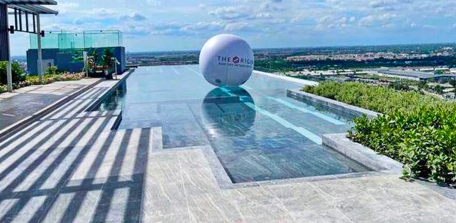 MRT มีนบุรี 300ม. ม.เกษมบัณฑิต ร่มเกล้า 1.1 กม. ให้เช่า คอนโด Origin รามคำแหง 209 ชั้น3 26ตร.ม.  1 นอน 1 น้ำ เฟอร์ เครื่องใช้ไฟฟ้าครบ 