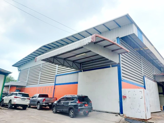 ให้เช่า-ขาย โกดัง ติดถนนใหญ่ เลียบคลองเเคราย วัดเกษตรพันธาราม 1.7 กม.สำนักงาน 2 ชั้น 5นอน 4 น้ำ 1,150 ตร.ม. ตลาดเพชรโพธิ์แจ้ 3.7 กม.