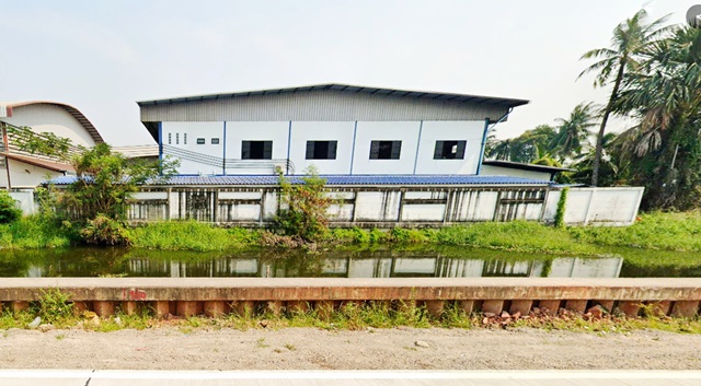 ให้เช่า-ขาย โกดัง สำนักงาน 2 ชั้น ตลาดเพชรโพธิ์แจ้ 3.7 กม.5นอน 4 น้ำ 1,155 ตร.ม.วัดเกษตรพันธาราม 1.7 กม.ใ ติดถนนใหญ่ เลียบคลองเเคราย 