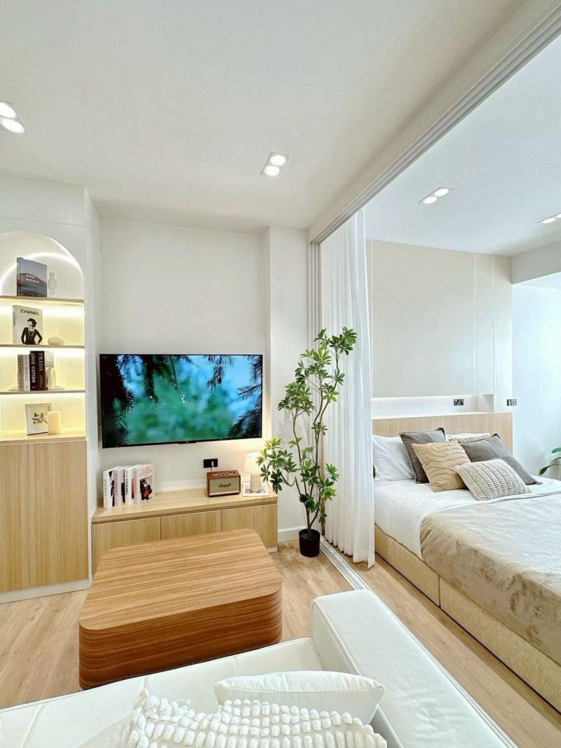 โซนนิมมาน ขายเพียง 1.79 ล้าน #ศรีธนา1 คอนโด 26.20 ตรม. #วิวดอย ตกแต่งสวย #เฟอร์นิเจอร์ครบ #ซื้ออยู่เองหรือปล่อยเช่าได้