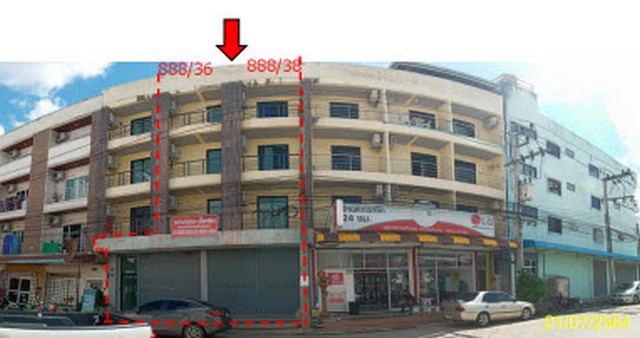 ขายอาคารพาณิชย์ 4 ชั้ั้้น 2 คูหามือสองขายตามสภาพ สำนักขาม อำเภอสะเดา สงขลา