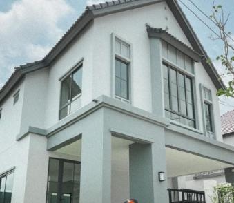 ขายบ้านเดี่ยว 2 ชั้น โครงการสราญสิริ สุขสวัสดิ์ ประชาอุทิศ 90 หลังริม พร้อมตกเเต่ง บ้านติดโซล่าเซลล์