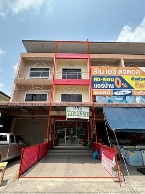หาไม่ได้อีกแล้ว !!!!! ทำเลทองสำหรับนักลงทุน อาคารพาณิชย์ 3 ชั้นติดถนนเหมาะสำหรับเปิดร้านทอง โรงรับจำนำ!!!! ติดชุมชน ตลาด