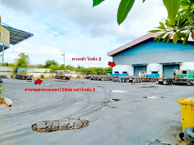 เซ็นทรัล มหาชัย บางน้ำจืด เพชรโพธิ์แจ้ 2.9 กม.ขาย-เช่า ที่ดินพร้อมโกดัง ออฟฟิศ 3 ชั้น 2 หลัง 7ไร่ 330 ตรว9,000 ตร.ม.