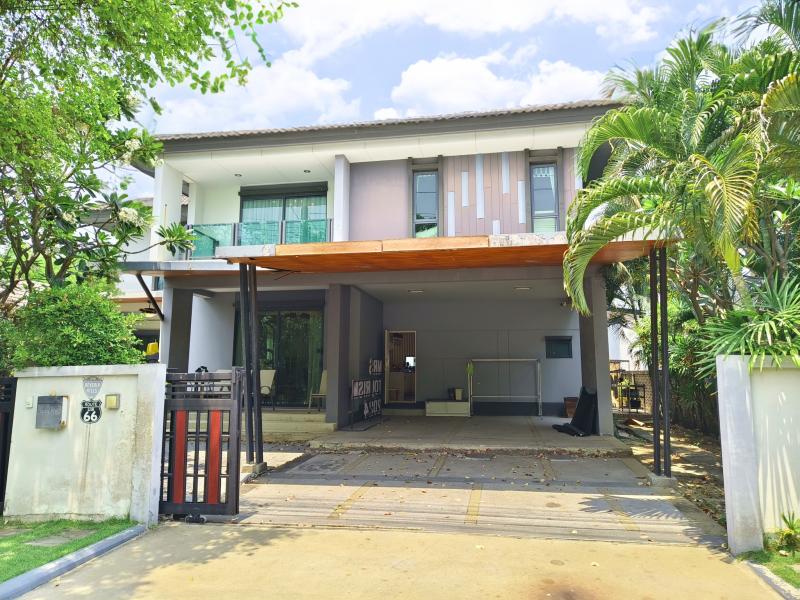 ขาย ให้เช่า บ้านเดี่ยว หลังมุม ทิศใต้ ติดสวนส่วนกลาง บุราสิริ วงแหวน-อ่อนนุช 6ห้องนอน 5ห้องน้ำ 10 