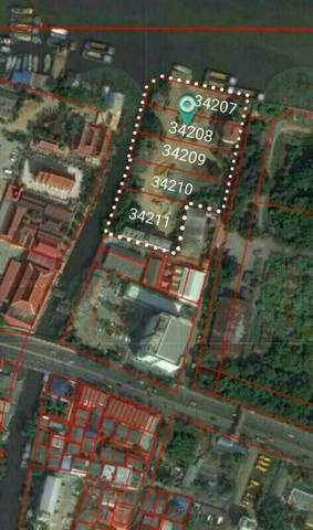 ขายที่ดินติดแม่น้ำเจ้าพระยา ถนนราษฎร์บูรณะ ซอย 23 ที่ดินพื้นที่สีส้ม