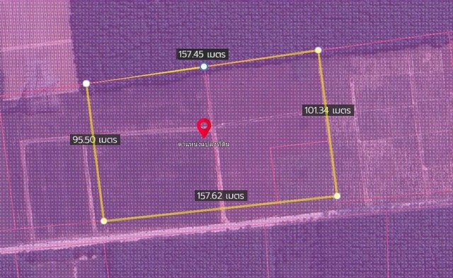 ขายที่ดินศรีราชาชลบุรี ขายที่ดิน เขาคันทรง ศรีราชา เนื้อที่ 10 ไร่ ผังม่วงลาย