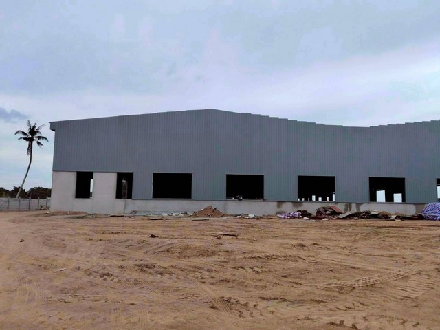 ให้เช่าโรงงานโกดังนิคมพัฒนาระยอง โกดังให้เช่าใกล้นิคมBYD และ WHA36 พื้นที่รวม 22,300 ตรม. ผังสีเหลือง  สามารถผลิต