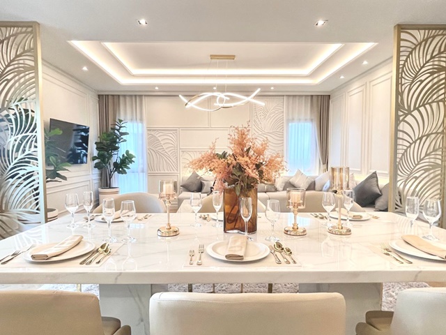 ใหญ่สุดหรู 90ตร.วา เมกา บางนา 900ม. The CITY ให้เช่าคฤหาสน์ 2 ชั้น MRT ศรีลาซาล 4.4 กม. 420ตร.ม Modern Luxury 5นอน 6น้ำ จัดเต็มเฟอร์