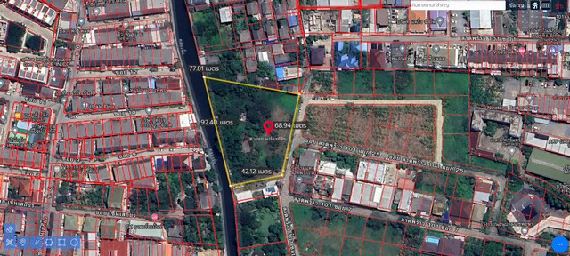 ขายที่ดินลาดพร้าว101 ซอย7 ผังเมืองสีเหลือง ติดถนนลาดพร้าว101