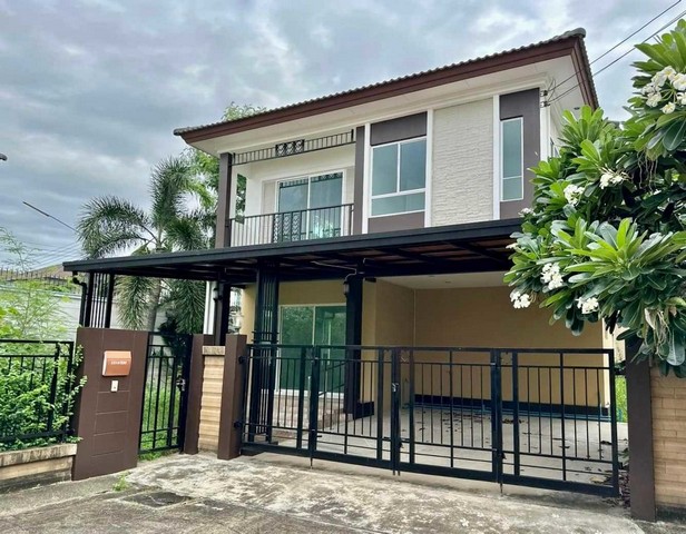 ขาย บ้านเดี่ยว 2 ชั้น  ภัสสร เพรสทีจ รังสิต คลอง 2  หลังริม ร่มรื่น น่าอยู่